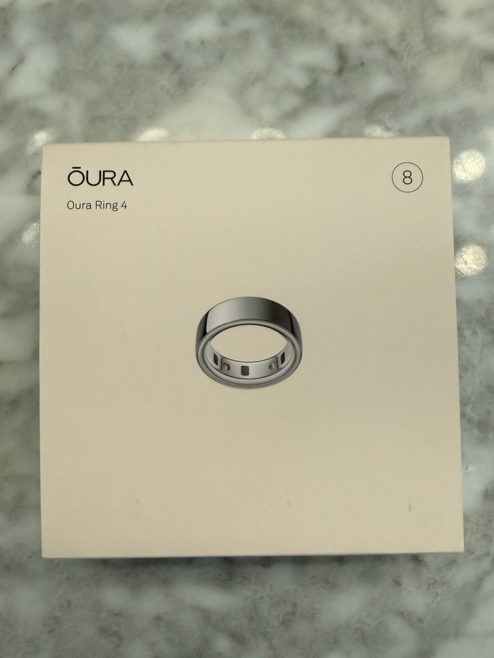 Oura Ring Gen 4 Size 8 Silver Ring NWT